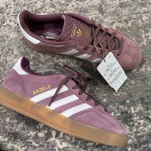 adidas Originals Gazelle Sneakers in Purple and White